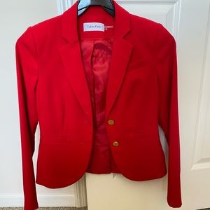 Calvin Klein red blazer